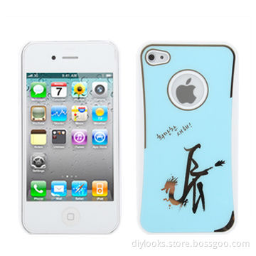 Plastic Case for iPhone 4 and 4S, with Personalized Graffiti Style